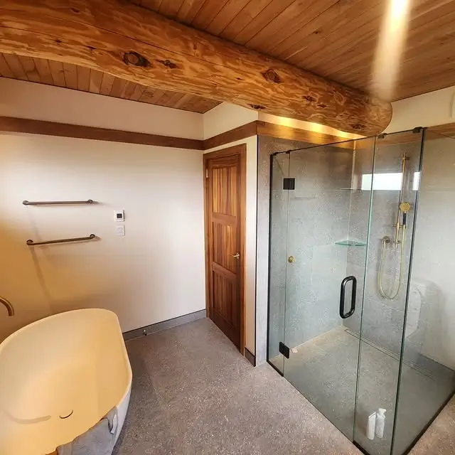 Elegant bathroom featuring precise tile work and smart layout by Builders Levin’s Bathroom Renovations Levin team