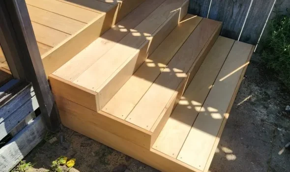 Premium-quality deck installation completed by Deck Builders Levin under Builders Levin